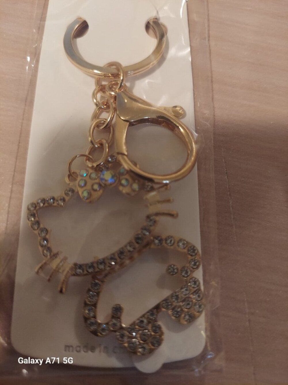 Hello Kitty Gold-tone Key Chain